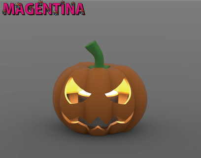 halloween pumpkin lights toy art ghost monster eazy 3d print model - Mito3D