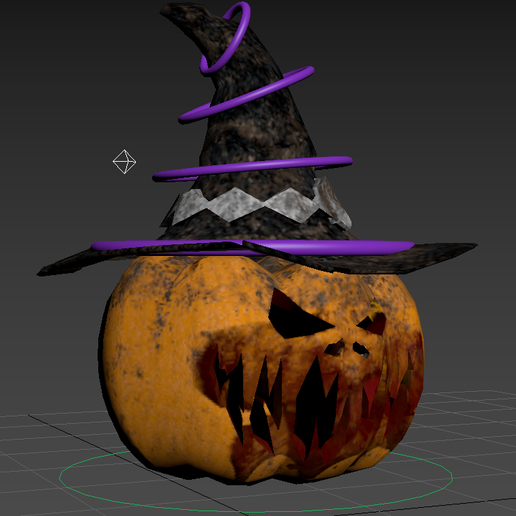 Halloween citrouille low poly 3d modèle réaliste effrayant menace tour tomber gourde écraser Orange tarte veggi fruit fruits légume légumes Frais décoration 3D print model - Mito3D