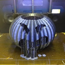 abóbora de halloween makeredchallenge a arte modelos impresso jack da lanterna jack-o-lantern vela 3d 3d print model - Mito3D