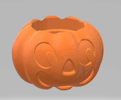 Halloween zucca compagno nost3rd pentola 3d print model - Mito3D