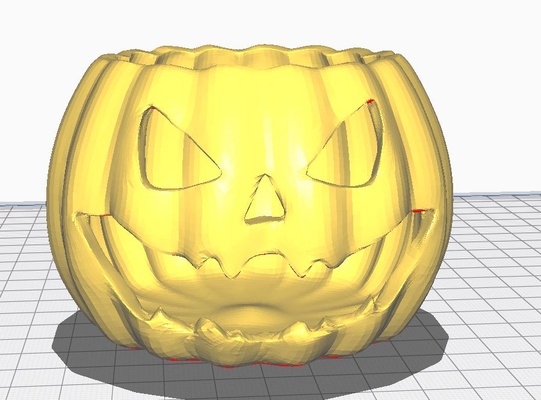 halloween citrouille planteur art 3d impression décor 3d print model - Mito3D