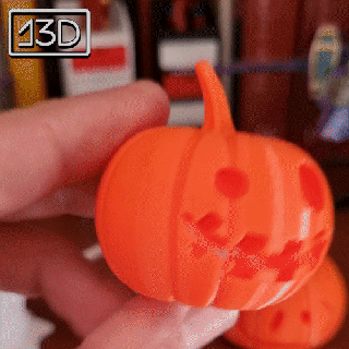 Halloween citrouille crâne fantôme porte clés printinplace jouet ender ender3 libre monstres 3d print model - Mito3D
