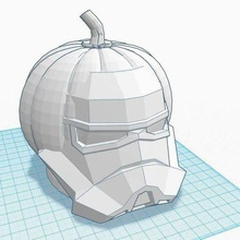 Halloween zucca soldato 404th legione stella guerre Stormtrooper 3d print model - Mito3D