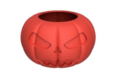 Halloween Kürbis Vase helloween 3d print model - Mito3D