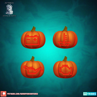 halloween pumpkins spooky halloweenxcults decor funny 3d print model - Mito3D