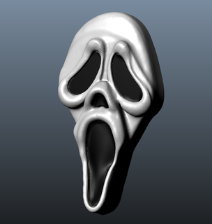 Halloween crier masque 3d print model - Mito3D