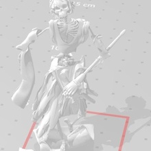 halloween de la série construction cendrillon jeu disney poupée squelette fête d'halloween citrouille le balai personne morte 3d print model - Mito3D