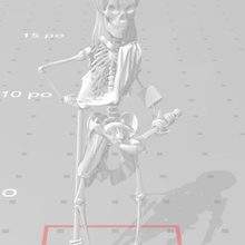 halloween de la série construction kida gadget disney l'empire atlantis perdu princesse squelette fête d'halloween nouvelles unique figurine citrouille personne morte 3d print model - Mito3D