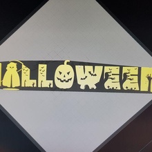 halloween sign art 3d print model - Mito3D