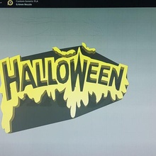 halloween sign art 3d print model - Mito3D
