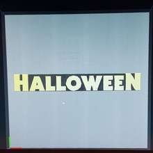 Halloween signe art 3d print model - Mito3D