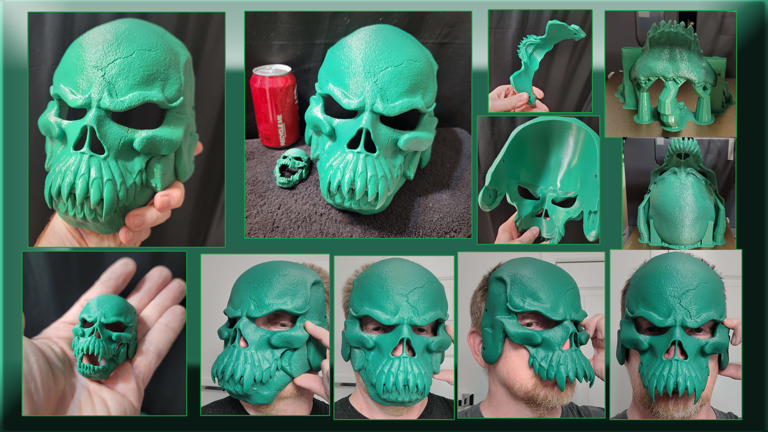halloween skull mask reaper evil 3D print model - Mito3D