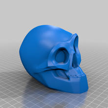 halloween skull printable single&multi-material remix art 3d print model - Mito3D