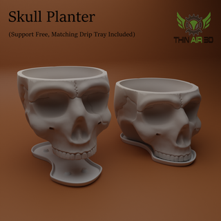 halloween skulls skull decor - design candlestick holder candle crossbones candy bowl planter 3d print model - Mito3D