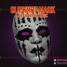Halloween Slipknot Maske Joey jordison Spiel Helm Cosplay Kostüm Benutzerdefiniert Grusel unheimlich gruselig Dämon dunkel 3d print model - Mito3D