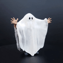 Halloween gruslig Geist Kunst Blatt Kostüm 3d print model - Mito3D