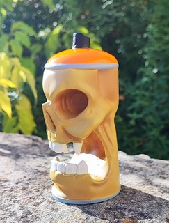 Halloween vaporisateur art crâne horreur jouet toyz jouets squelette 3d print model - Mito3D