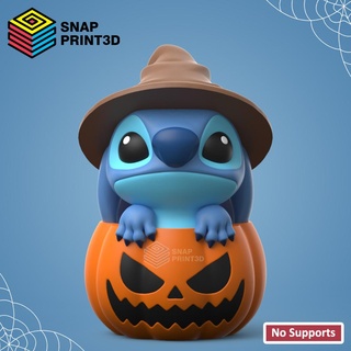 halloween stitch easy print support snap flexi flexy flexible toy articulated shark crocodiles place toothless 3d print model - Mito3D