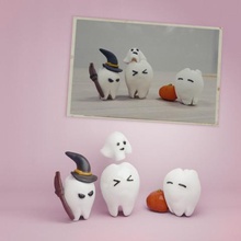 halloween dientes art lindo 3d print model - Mito3D