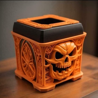Halloween tissus boîte Accueil maison fantôme 3d print model - Mito3D
