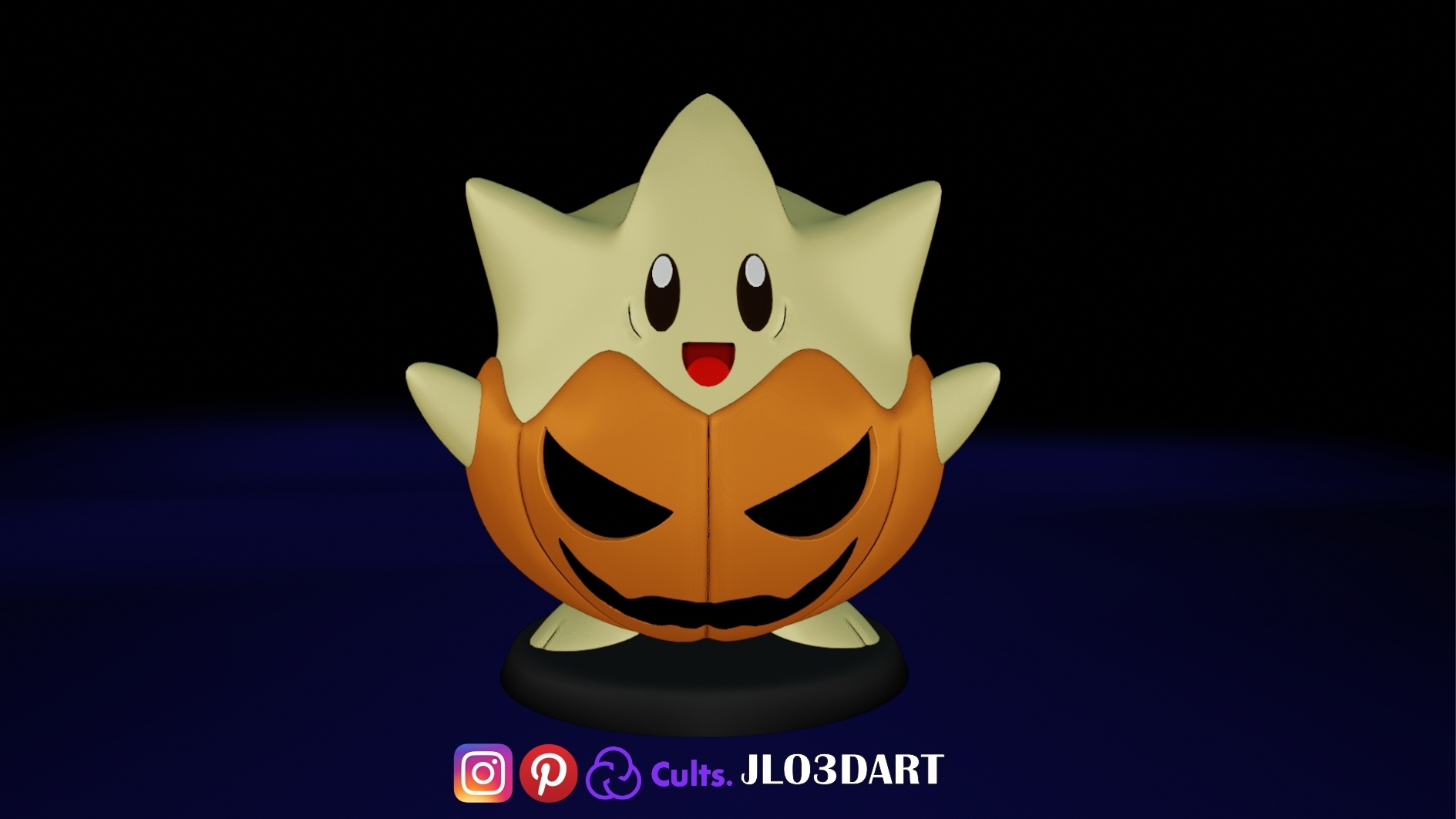 Halloween Togetti Pokemon creatura sculture Pikachu figura azione carattereamore carina 3D print model - Mito3D