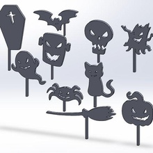 Halloween toppers 3d print model - Mito3D