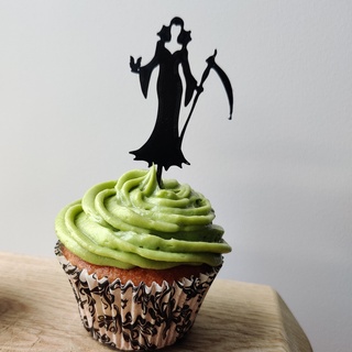 halloween vampire lady cupcake topper death muffins scary food decoration table muffin props cupcakes 3d print model - Mito3D