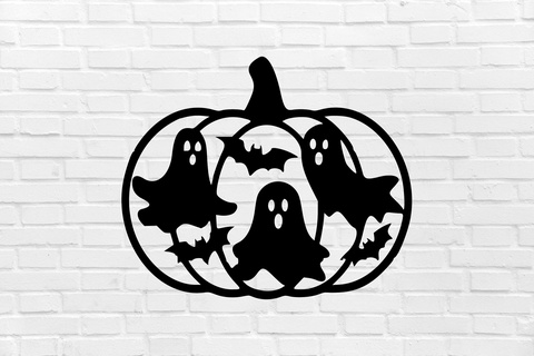 halloween wall decoration pumpkin ghost witch scary cemetery decor mural art sculpture ornamentation home interior design furniture cool elegant 3d print model - Mito3D