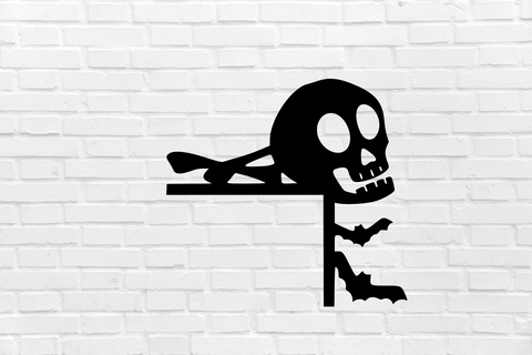 halloween wall decoration skull witch scary cemetery decor mural art sculpture ornamentation home interior design furniture cool elegant 3d print model - Mito3D