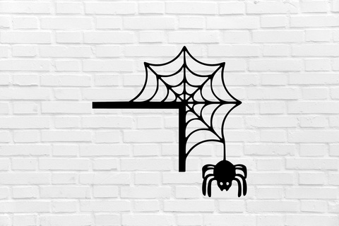 halloween wall decoration spider web door witch scary cemetery decor mural art sculpture ornamentation home interior design furniture cool elegant 3d print model - Mito3D