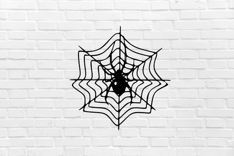 halloween wall decoration spider web witch scary cemetery decor mural art sculpture ornamentation home interior design furniture cool elegant 3d print model - Mito3D