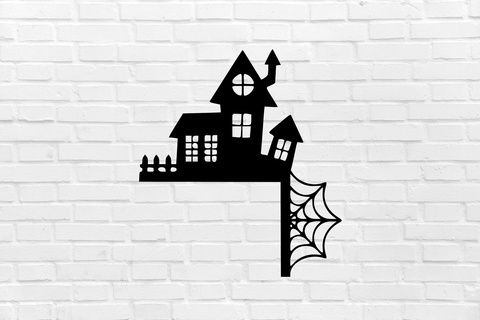 halloween wall decoration witch manor door scary cemetery decor mural art sculpture ornamentation home interior design furniture cool elegant 3d print model - Mito3D
