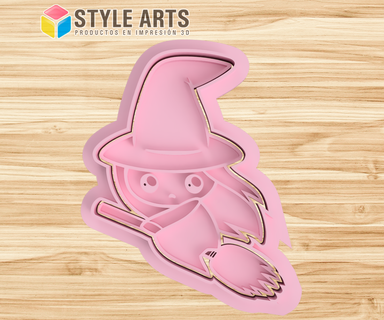 halloween witch cookie cutter - cookies halloween witch halloween cutting cookies masses fondant cookies cutter  3d print model - Mito3D