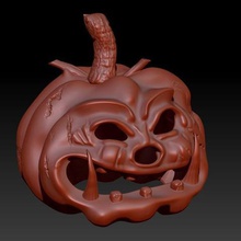 de halloween art haloween calabaza 3d print model - Mito3D