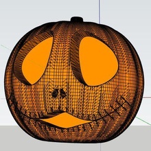 santificato zucca Halloween incubo festa decorazione 3d print model - Mito3D
