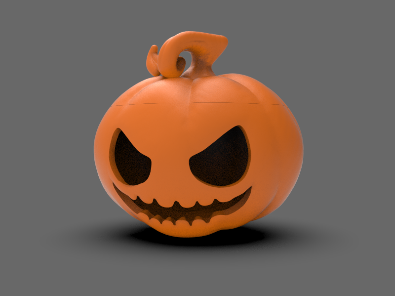 hallowen -- pumpkin terror art fear decoration party goodies candy maker 3D print model - Mito3D