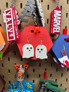 Halloween boucles d'oreilles pack porte clés charme 3d print model - Mito3D