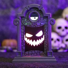 hallowing m4 tombstone tool halloween lamp led neopixel prop electronics 3d print model - Mito3D