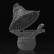 hallucinogenic lizard weaved basket - boba fett art bobafett book salamander sandpeople tusken raider sculptures 3d print model - Mito3D