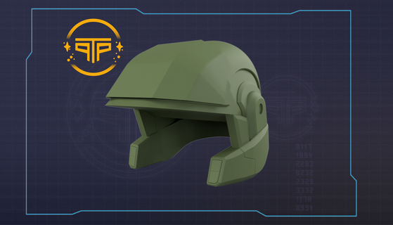 aréola 3 marinho capacete metade ce mestre chefe centavo adereços cosplay 3d print model - Mito3D