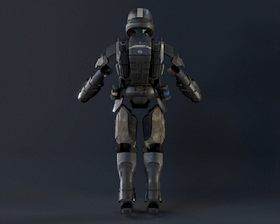 halo 3 odst rookie armor - 3d print files halo halo infinite battle rifle ma40 assault rifle master chief halo 3 gun cosplay  3d print model - Mito3D