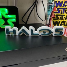Halo 5 logo Xbox jeu joueur configuration logotipo xboxseriesx 3d print model - Mito3D