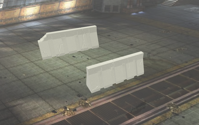 halo barrière 32mm wargaming jeu point rupture fonderie 28mm terrain caisse clôture mur table dispersion 3d print model - Mito3D