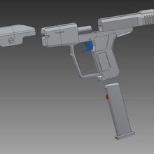 hale Lazer v2 oyun tabanca usta şef 3d print model - Mito3D