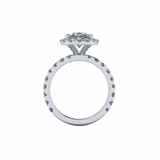 Halo diamant bague r2 bracelet solitaire bijoux moine Budha or argent engagement mariage goujat imprimable 3d pendentif boucle d'oreille bébé 3d print model - Mito3D