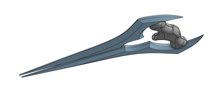 halo energy sword pendant neckless wort 3d print model - Mito3D