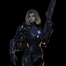 halo female spartan halo game board spartan master chief microsoft bungie 343 industries super soldier sci fi military war