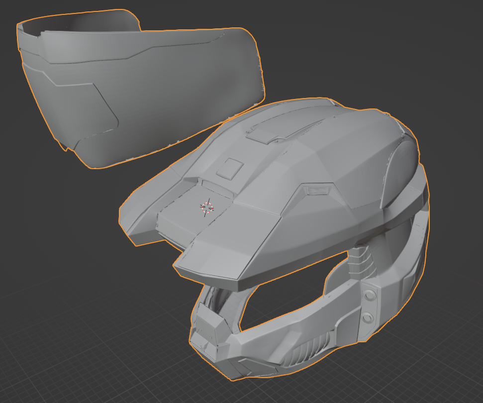 halo helmet master chief 2 3D print model - Mito3D