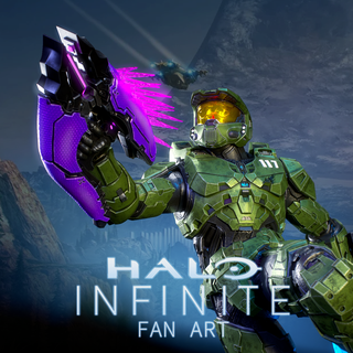 halo infinite fanart - master chief 3d print figurine Art game hero miniature printing rpg statue toys solider tabletop collectible sci-fi blade needler dynamic xbox cyberpunk shooter 3d print model - Mito3D