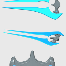 aureola infinito inspirado energía espada artilugio cosplay armadura 405th jefe principal francotirador juguete 3d print model - Mito3D